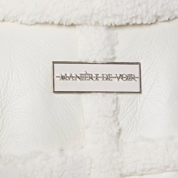 LIMITED EDITION VEGAN LEATHER & SHEARLING MANIÈRE DE VOIR - Picture 3 of 13